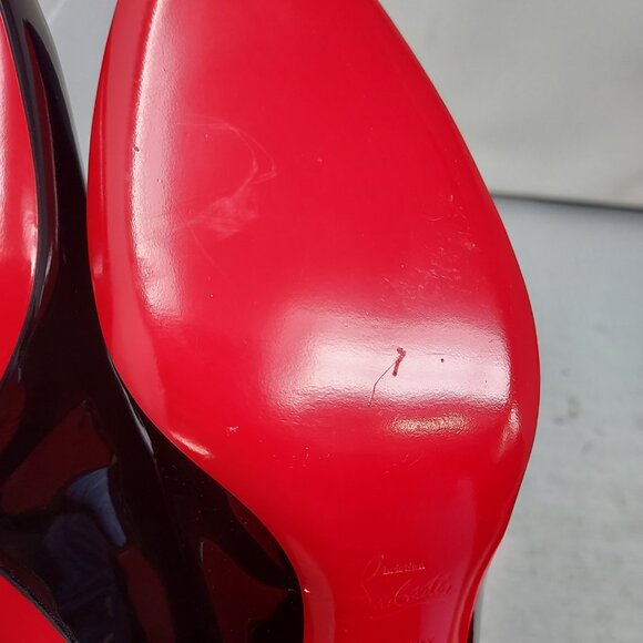 CHRISTIAN LOUBOUTIN Miss Jane Patent Black Buckle Pump Shoe - Picture 8 of 12